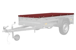 Bâche Plate 236X125 Cm Pour Garden Trailer 236 – Rouge