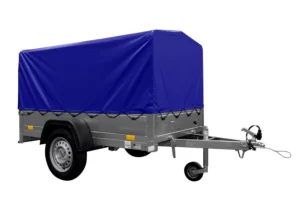 Remorque Bagagère Garden Trailer 200 Kipp 200 X 106 Cm Avec Bâche Haute Bleue, Arceau Et Roue Jockey